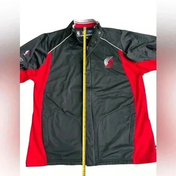 NBA Portland Trail Blazers Men’s Full Zip & Snap Team Apparel Jacket - Picture 8 of 15